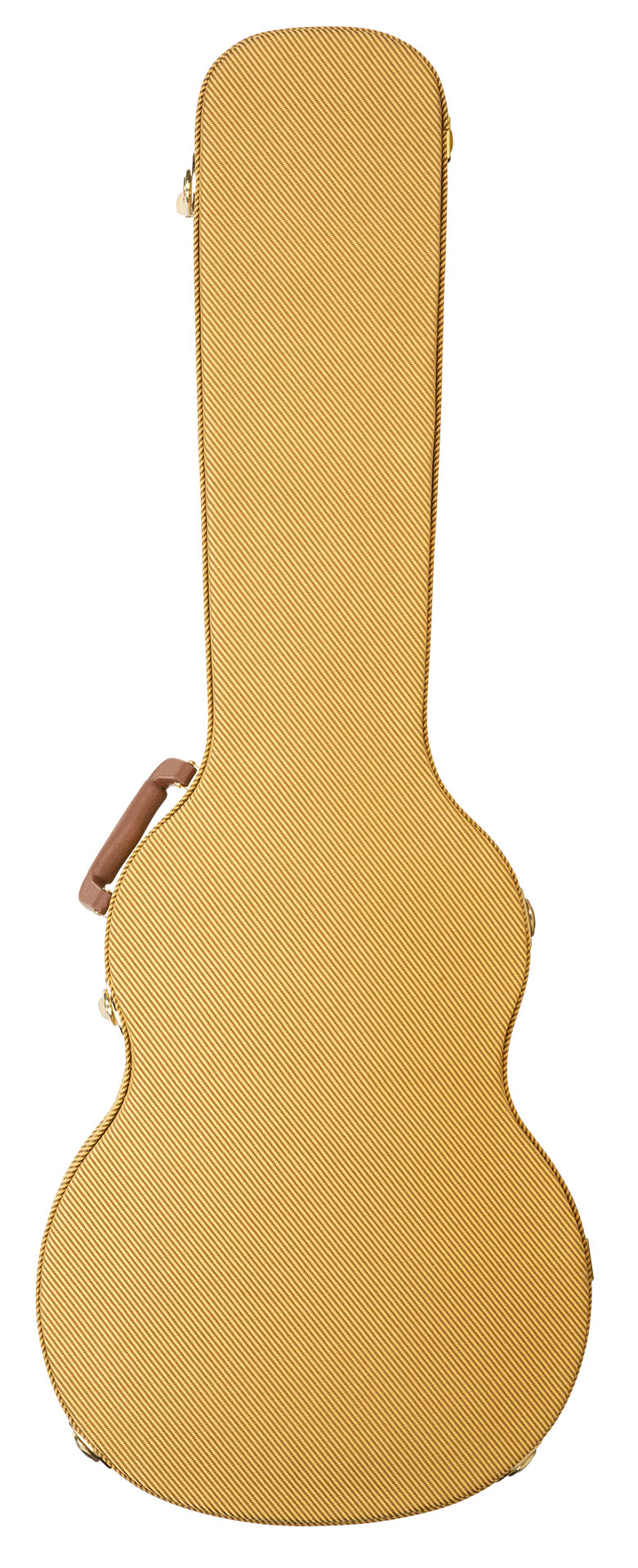 RockCase - Standard Line - Electric Guitar Hardshell Case (LP-Style), Arched Lid, Curved - Vintage Tweed