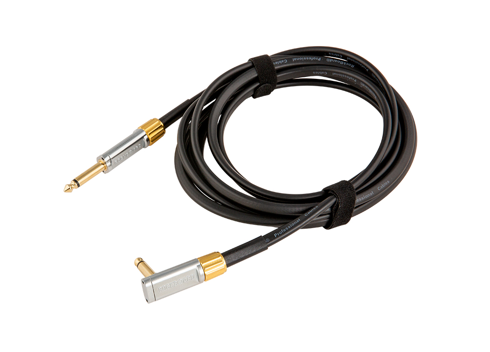 RockBoard Premium Series Flat Instrument Cable, Straight / Angled - 300 cm / 118 7/64"