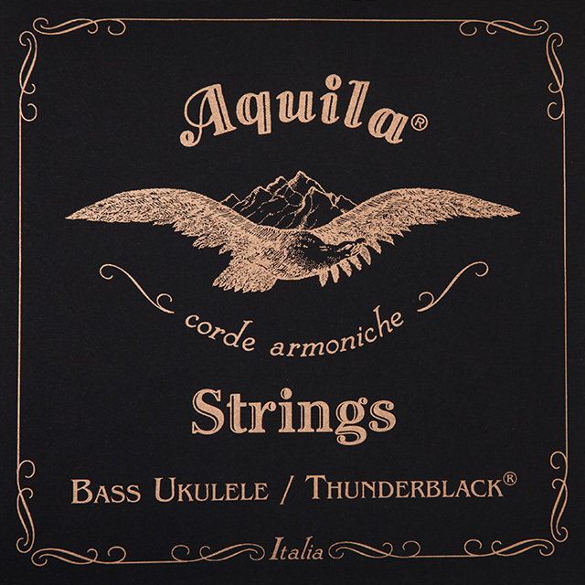 Aquila 147U - Thunderblack Series, Bass Ukulele / U-Bass String Set - 5-String, 23" - 26" Scale