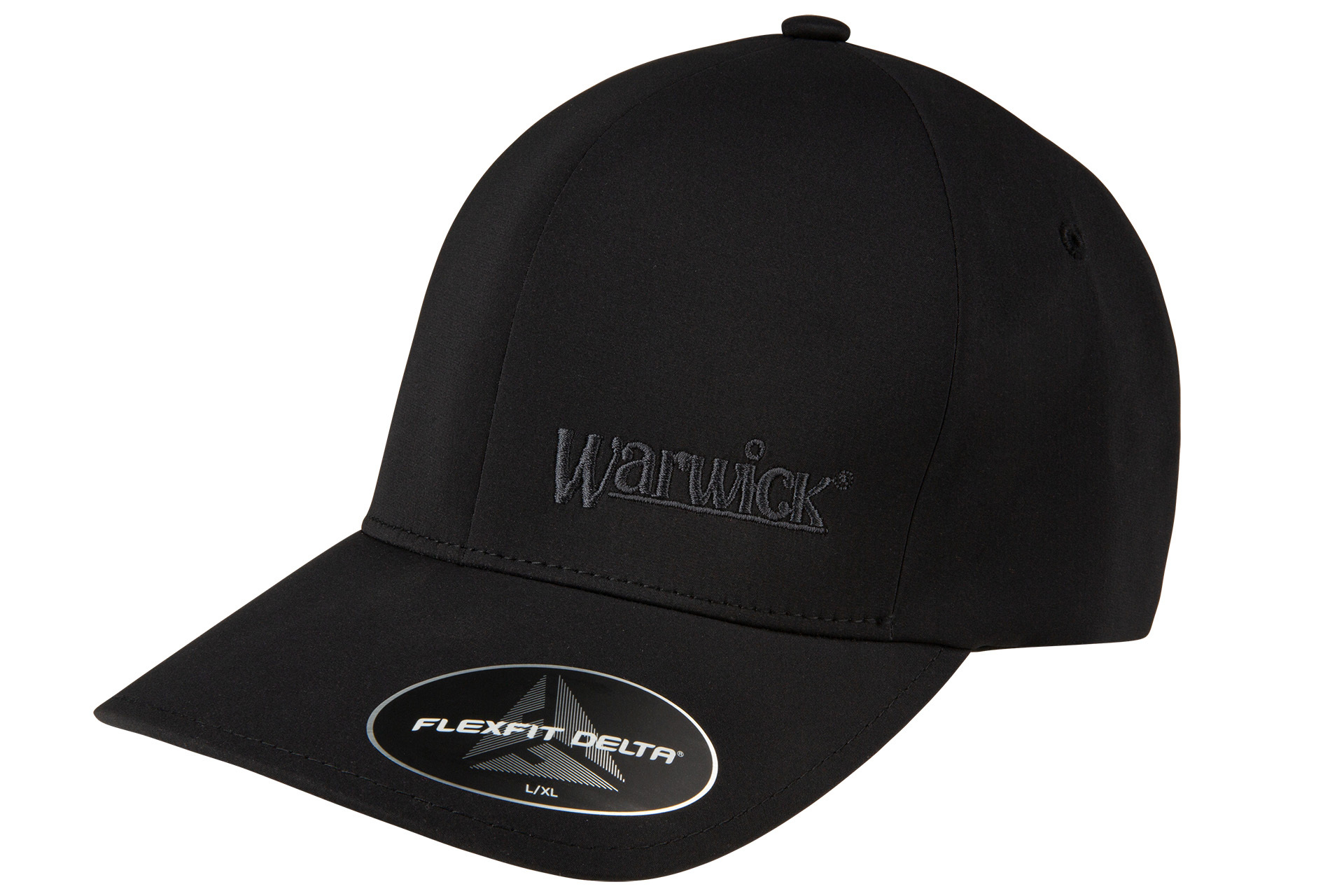Warwick - Flexfit Delta Cap, Black - Size L/XL
