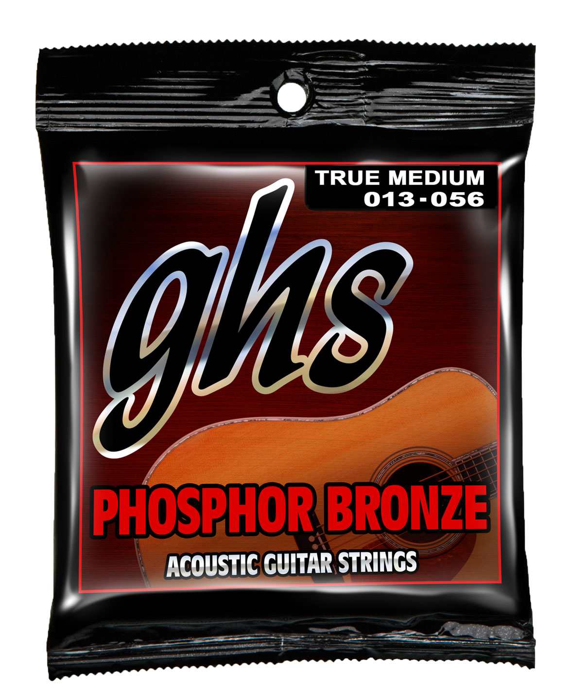 GHS Phosphor Bronze - TM335 - Acoustic Guitar String Set, True Medium, .013-.056