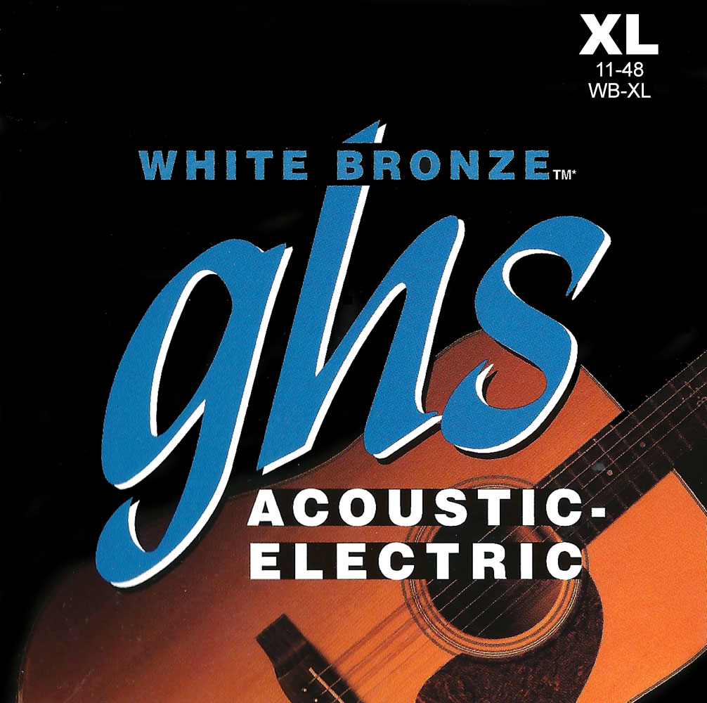 GHS White Bronze - WB-XL - Acoustic/Electric Guitar String Set, Extra Light, .011-.048