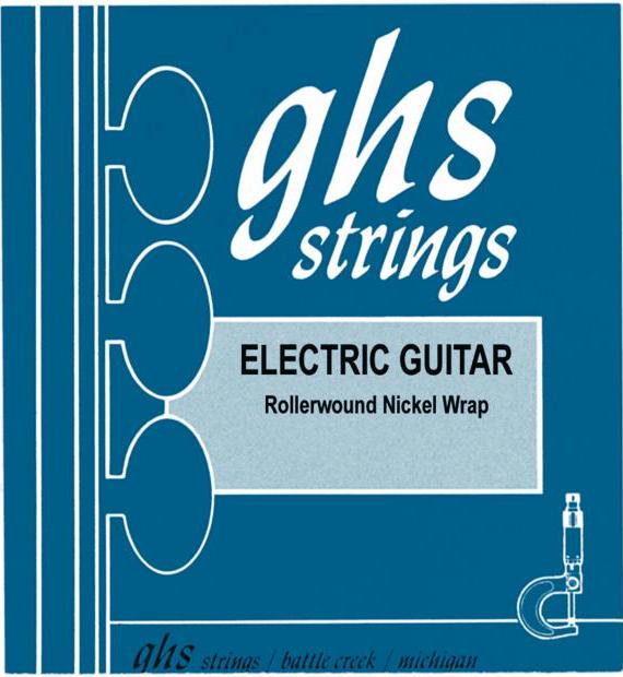 GHS Nickel Rockers Wound 3rd - 1400 - Electric Guitar String Set, Medium Light, .012-.054