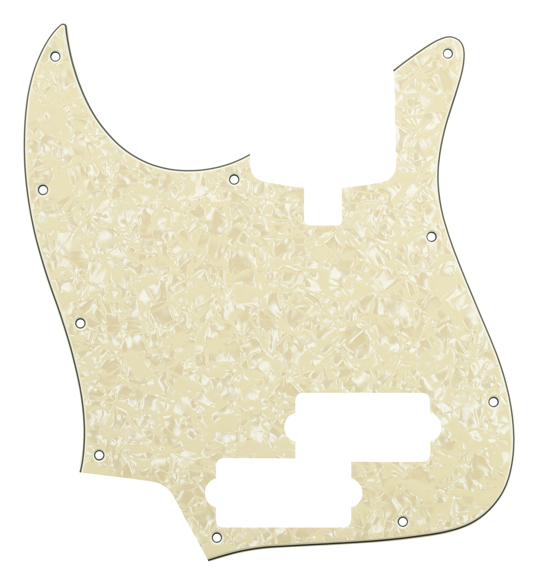 Sadowsky Parts - 21 Fret PJ Bass Pickguard - 4 String - Cream Pearl Lefthand