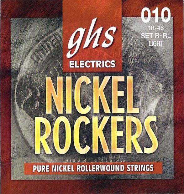 GHS Nickel Rockers - R+RL - Electric Guitar String Set, Light, .010-.046