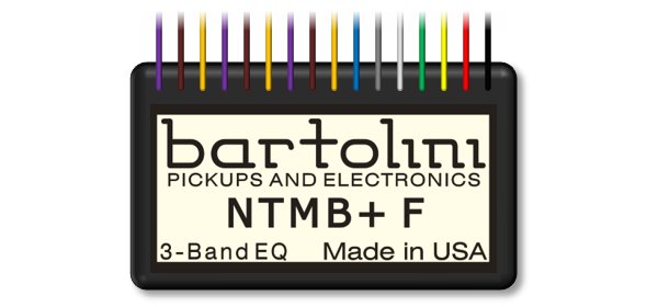 Bartolini NTMB+ F 3-Band EQ Preamp Module (NTMB+ GF)