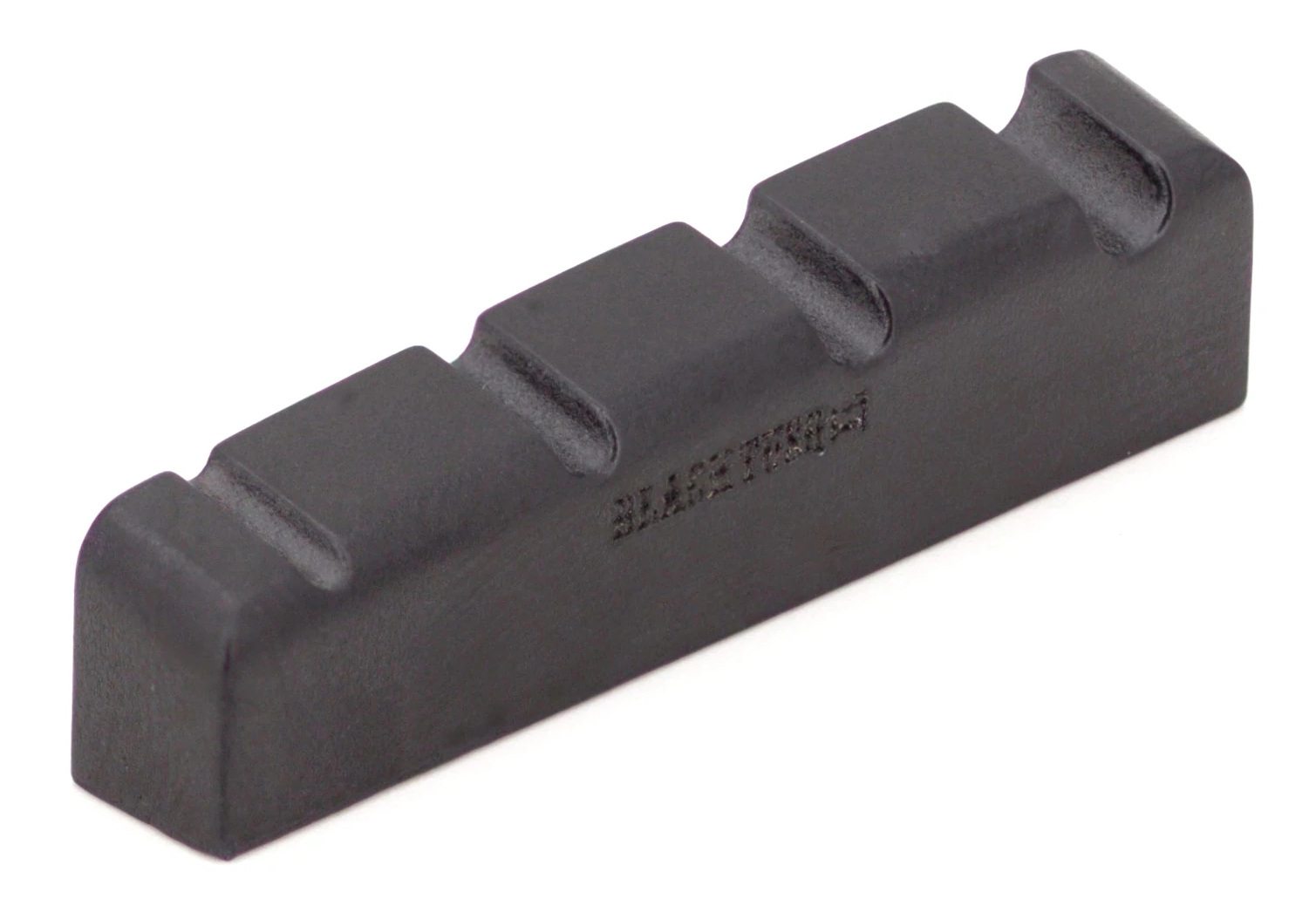 Black TUSQ XL PT-1238-60 - Slotted Bass Nut, 4-String (38 x 6 mm) - Electric, Rounded, Flat