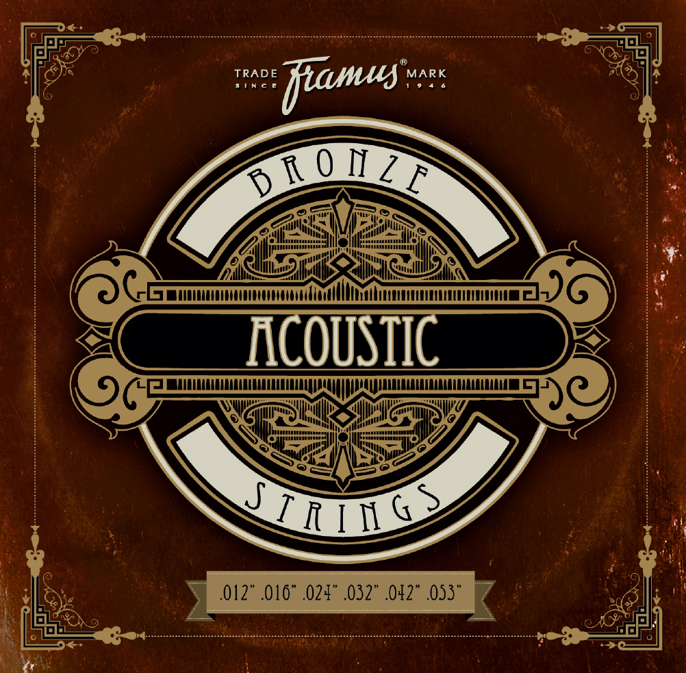 Framus Bronze Acoustic Guitar String Set - Medium, .012"-.053"