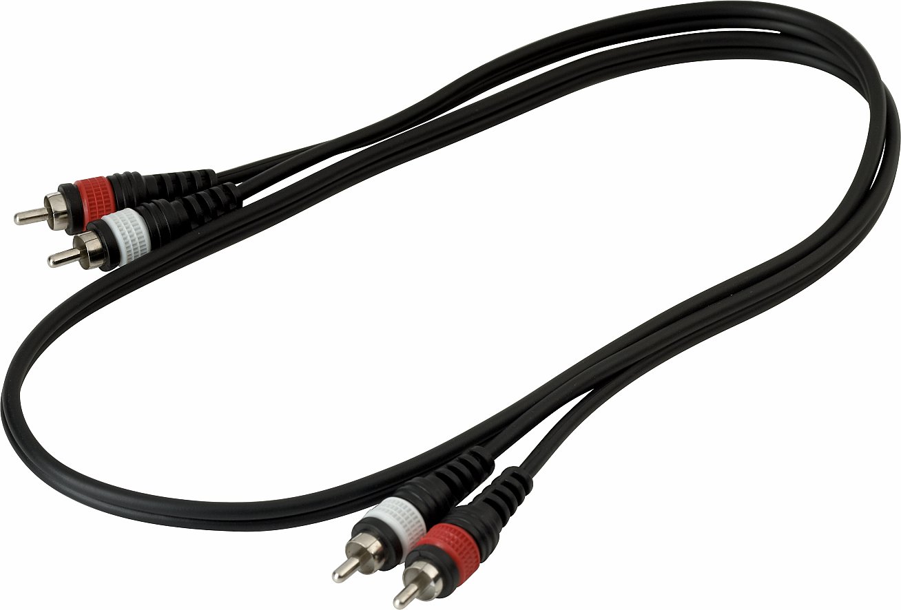 RockCable Patch Cable - 2 x RCA to 2 x RCA - 1 m / 3.3 ft