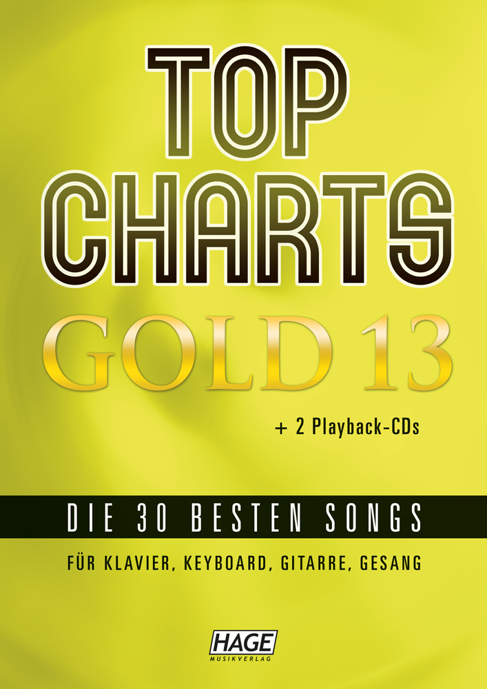 HAGE Top Charts Gold 13 Songbook + 2 CDs - EH 3975