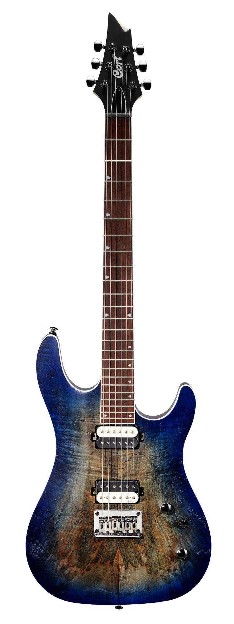 CORT E-Gitarre KX300 Open Pore Cobalt Burst