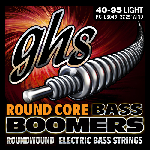 GHS Round Core Bass Boomers - RC-L3045 - Bass String Set, 4-String, Heavy, .040-.095