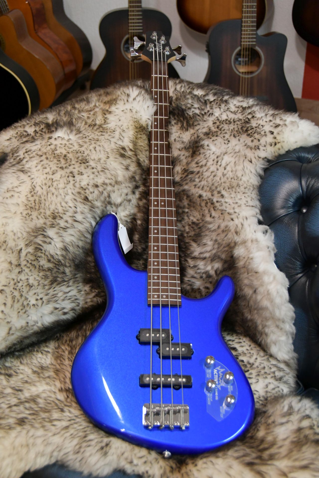 CORT E-Bass Action Plus, Blue Metallic