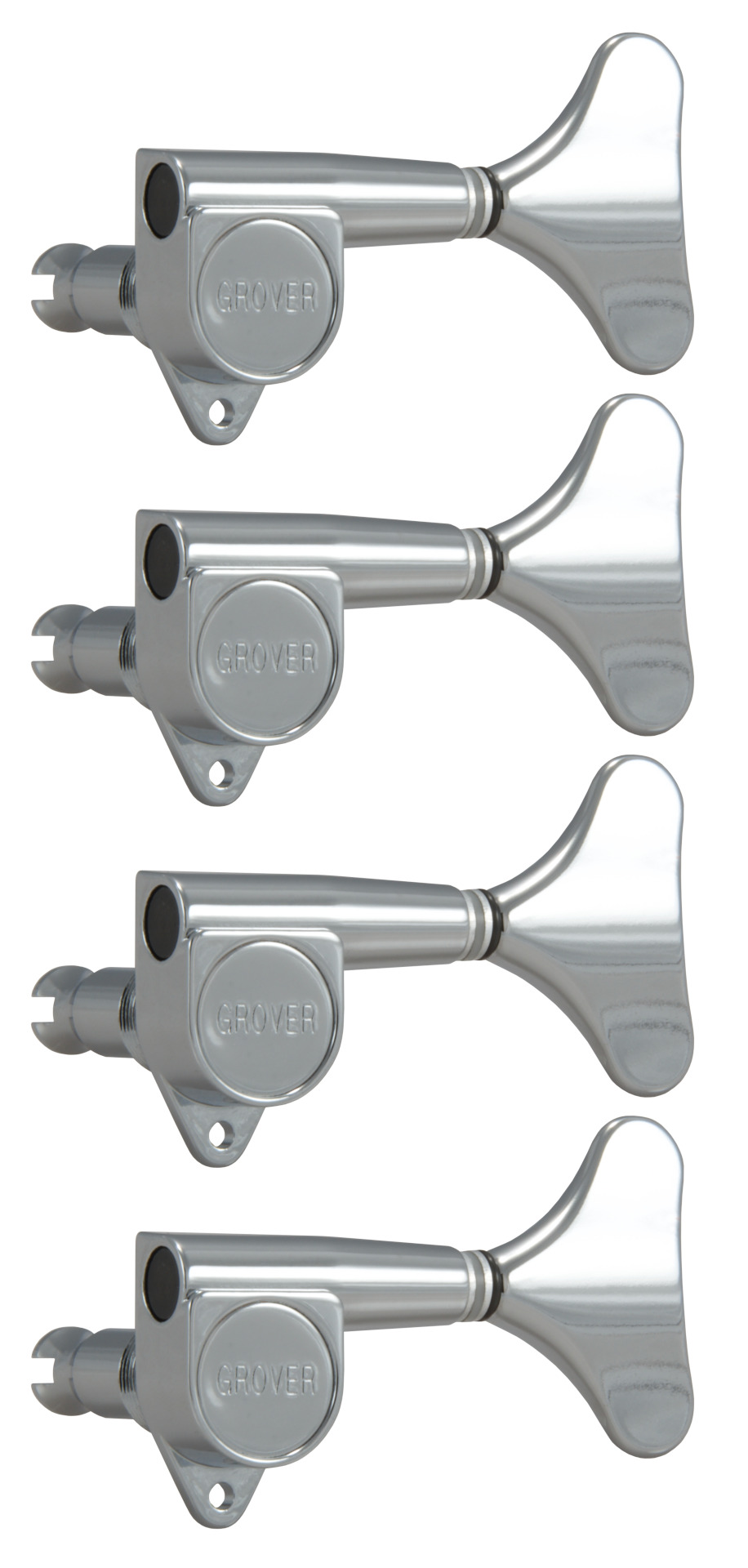 Grover 144C4 Mini Bass Machines - Bass Machine Heads, 4-in-Line, Bass Side (Left) - Chrome