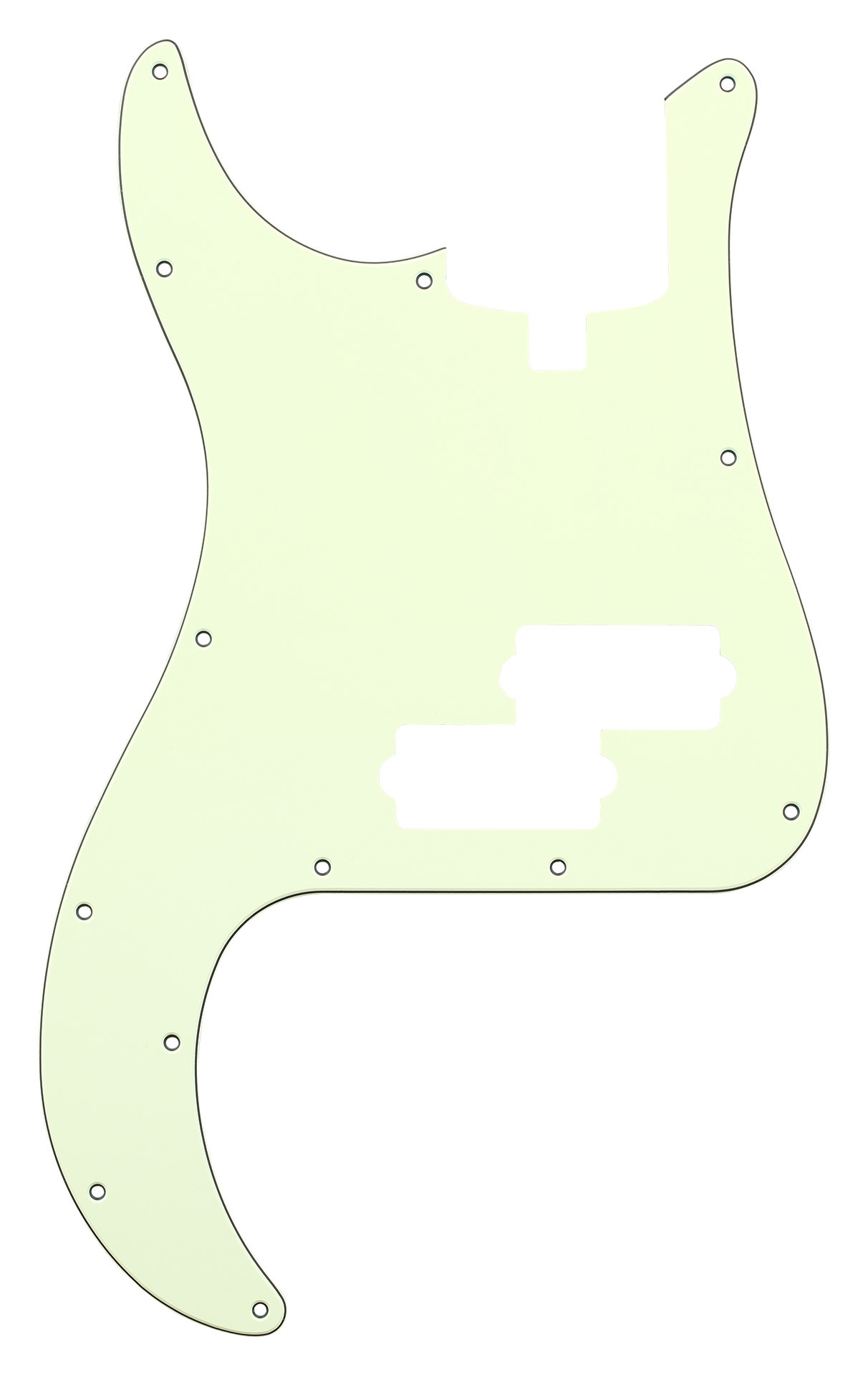 Sadowsky Parts - 21 Fret P Bass Pickguard - 4 String - Mint Green Lefthand