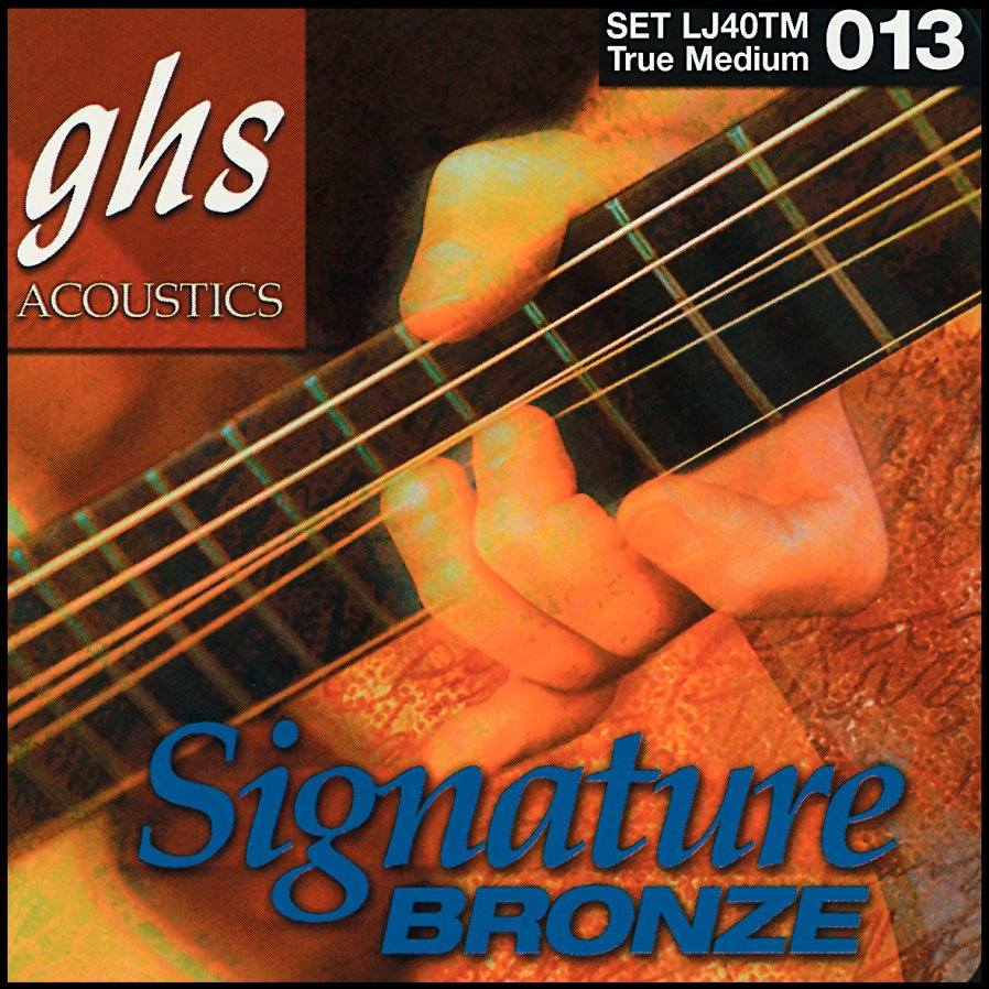 GHS Signature Bronze - LJ40TM - Acoustic Guitar String Set, True Medium, .013-.056